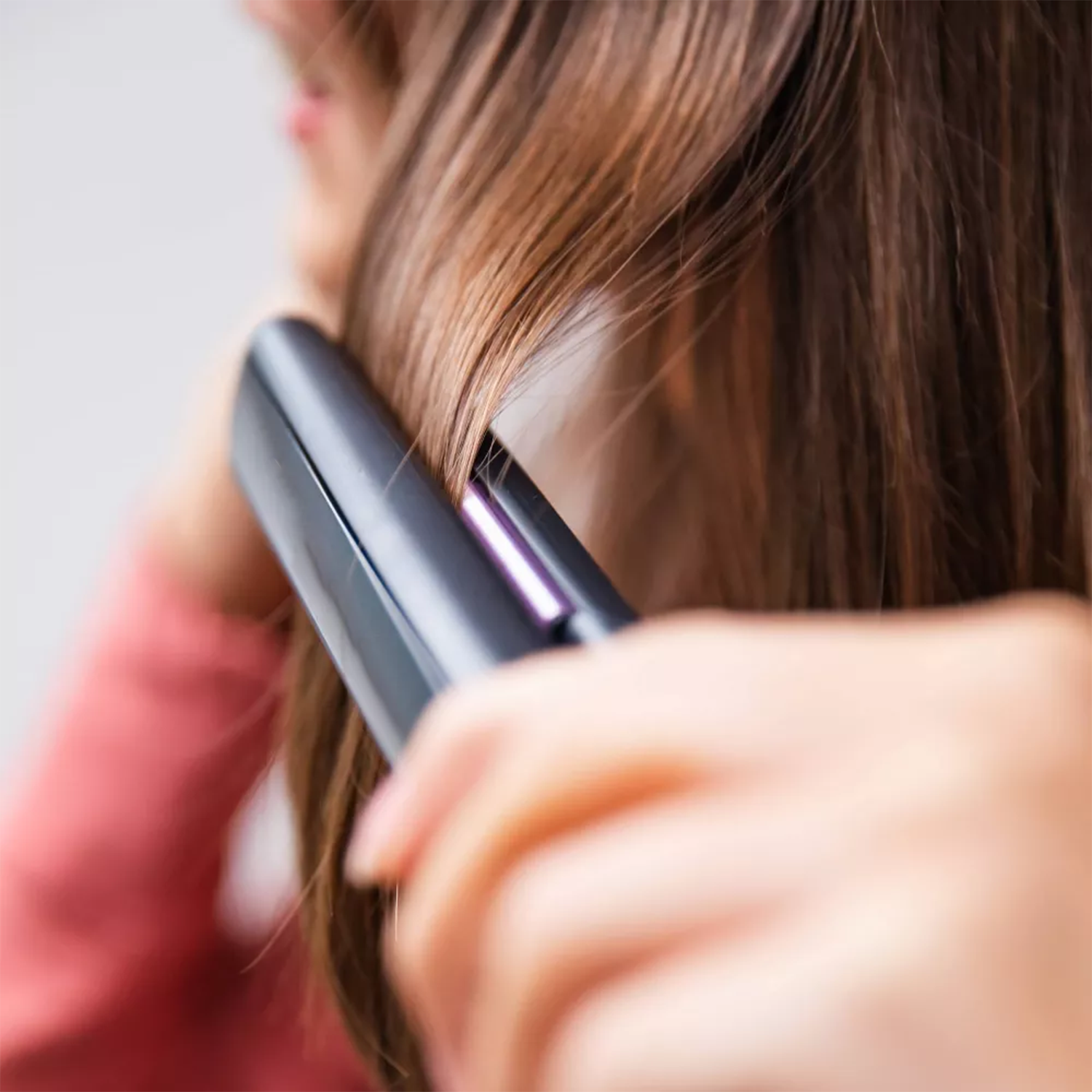Anti‑Static Hair Straightener With Extended Styling Plates